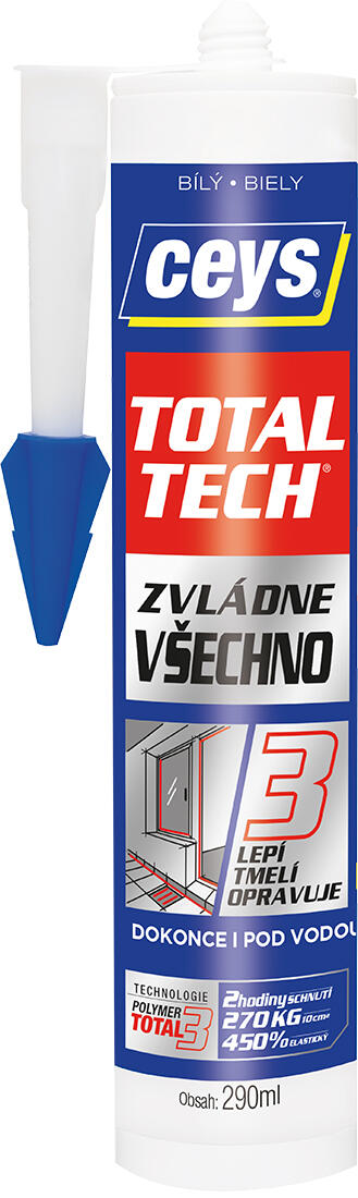 lepidlo univerzální a tmel 290ml TOTAL TECH BÍ CEYS 0.5 Kg MTA MAXMIX Sklad14 505439