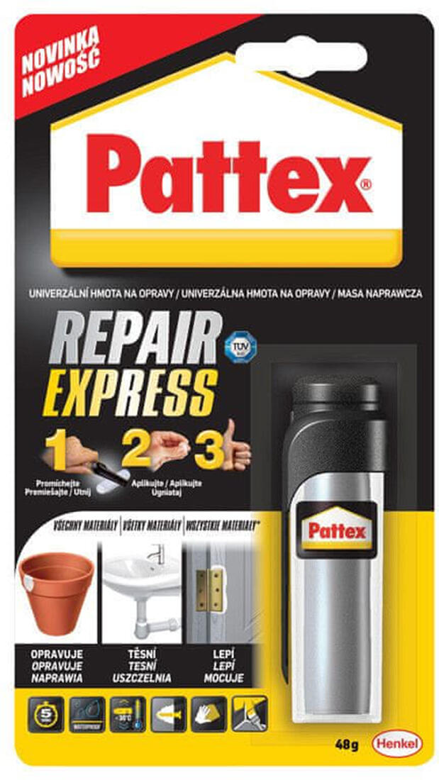 lepidlo univerzální  48g PATTEX REPAIR EXPRESS 0.07 Kg MTA MAXMIX Sklad14 507321