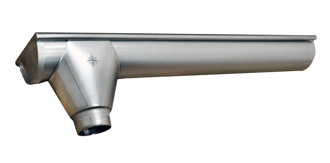 žlab koncový L+V 250mm d.1m Zn 1.08 Kg MTA MAXMIX Sklad14 411201