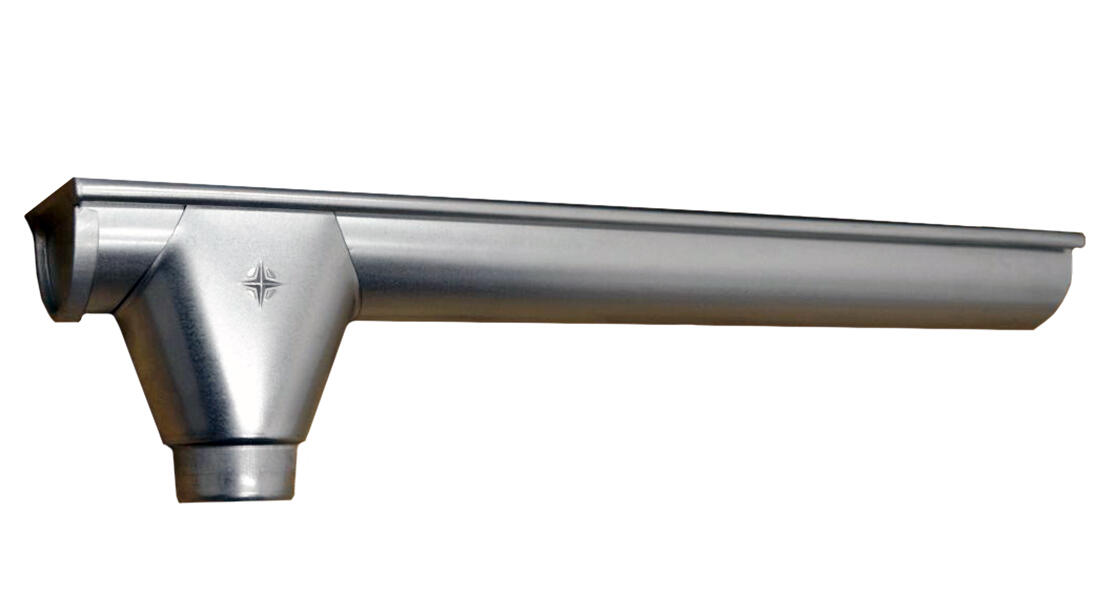 žlab koncový L+V 330mm d.1m Zn 1.43 Kg MTA MAXMIX Sklad14 411251