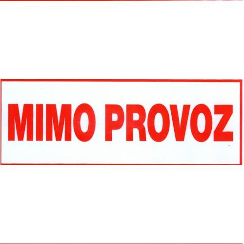 tabulka - MIMO PROVOZ 147x50mm PH 0.01 Kg MTA MAXMIX Sklad14 588974