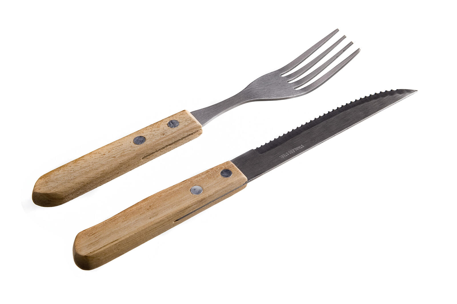 příbor steakový PARTY (6+6ks) nerez, dřev.rukojeť sv.