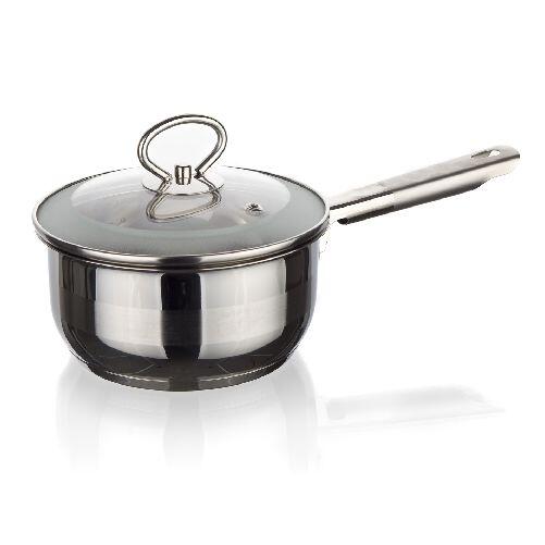 rendlík 14cm se skl.poklicí 0,9l nerez MATTE NEW LINE indukce 0.57 Kg MTA MAXMIX Sklad14 268330