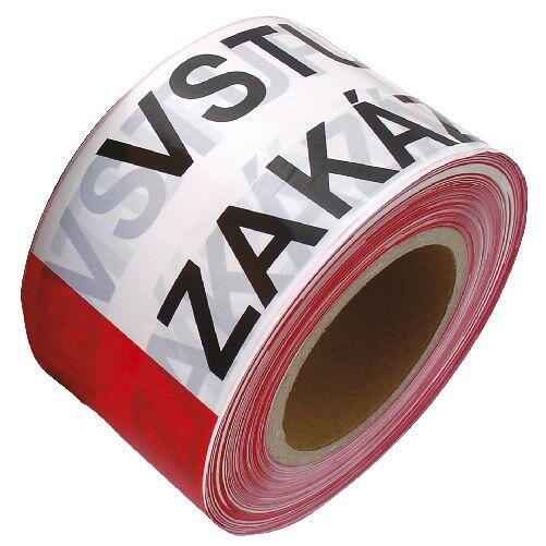 páska výstražná 75mmx250m VSTUP ZAKÁZÁN, ČRV-BÍ 0.78 Kg MTA MAXMIX Sklad14 963297