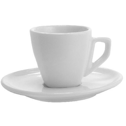 šálek + podšálek 120ml square ALBA BÍ porcelánový 0.55 Kg MTA MAXMIX Sklad14 268972