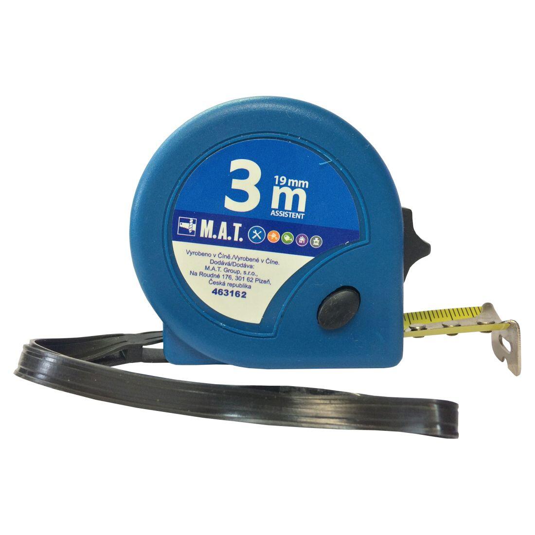 metr stáčecí  3.0m/19mm ASSISTENT 0.13 Kg MTA MAXMIX Sklad14 463162