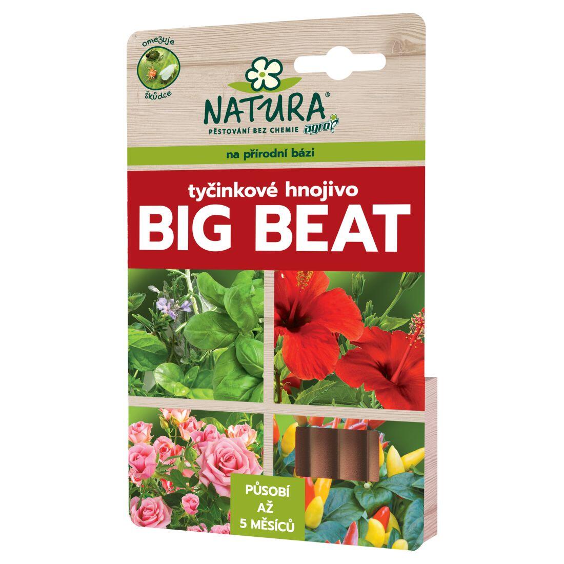 hnojivo NATURA tyčinkové Big Beat (12ks) 0.05 Kg MTA MAXMIX Sklad14 912346