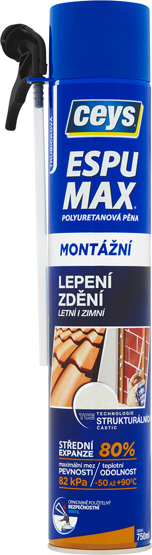 pěna montážní a lepicí 750ml CEYS 0.87 Kg MTA MAXMIX Sklad14 505818