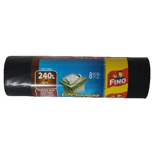 pytle na odpadky 240l (8ks) 120x150cm ČER 50µ extra silné FINO 1.37 Kg MTA MAXMIX Sklad14 281166