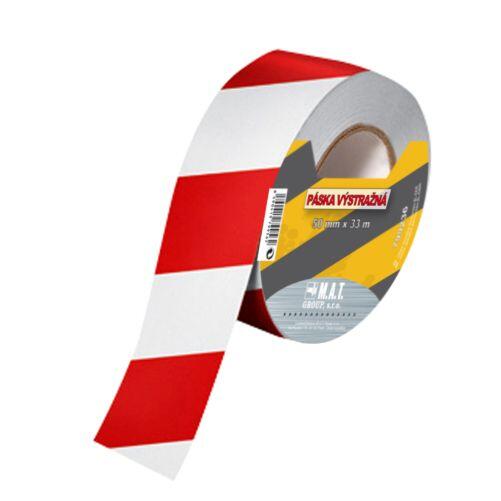 páska výstražná 75mmx500m ČRV-BÍ 1.1 Kg MTA MAXMIX Sklad14 799244