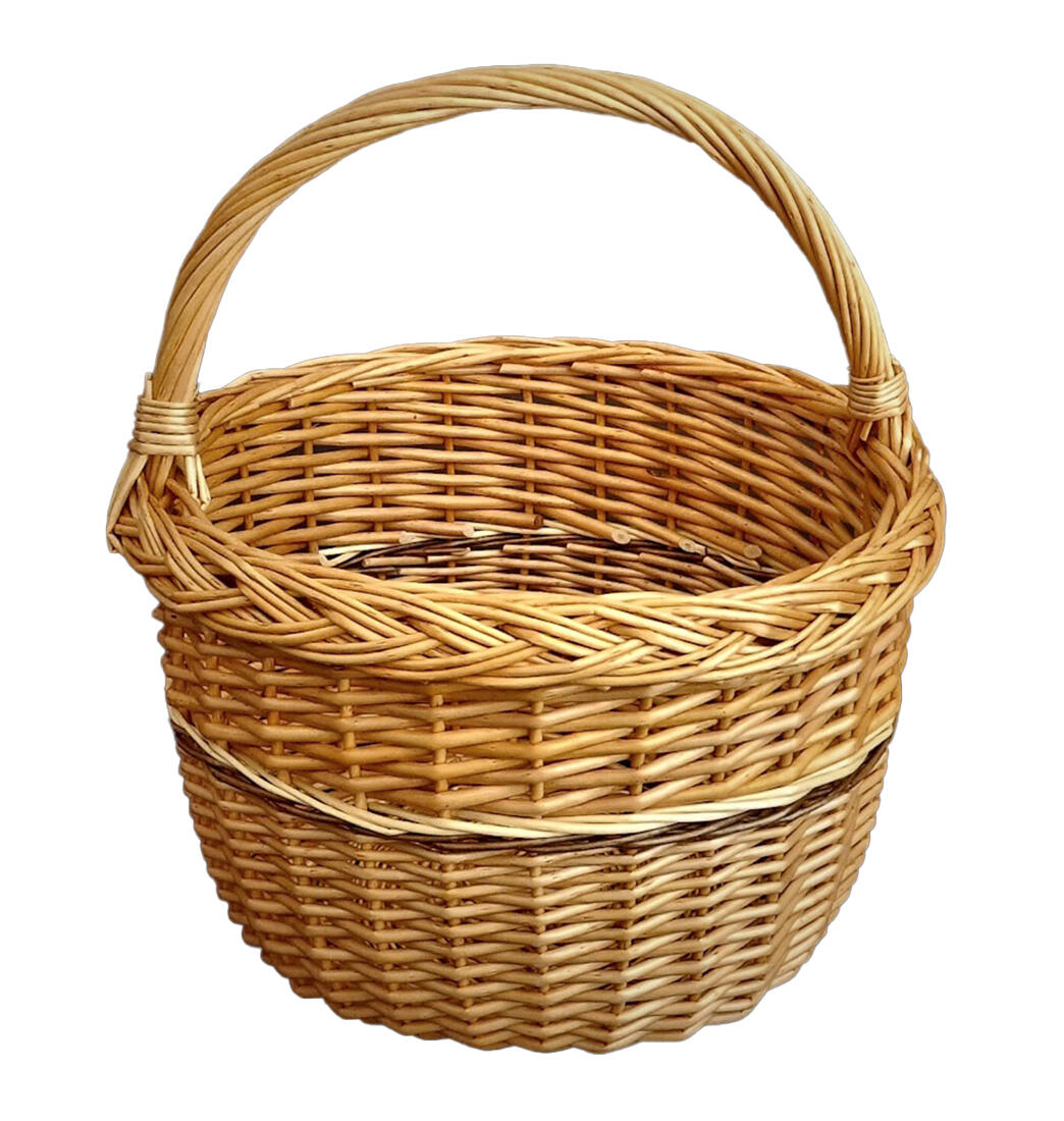 košík nákupní kulatý BOLERO plné pr.29x34cm, lak., NOVÝ 0.8 Kg MTA MAXMIX Sklad14 331082
