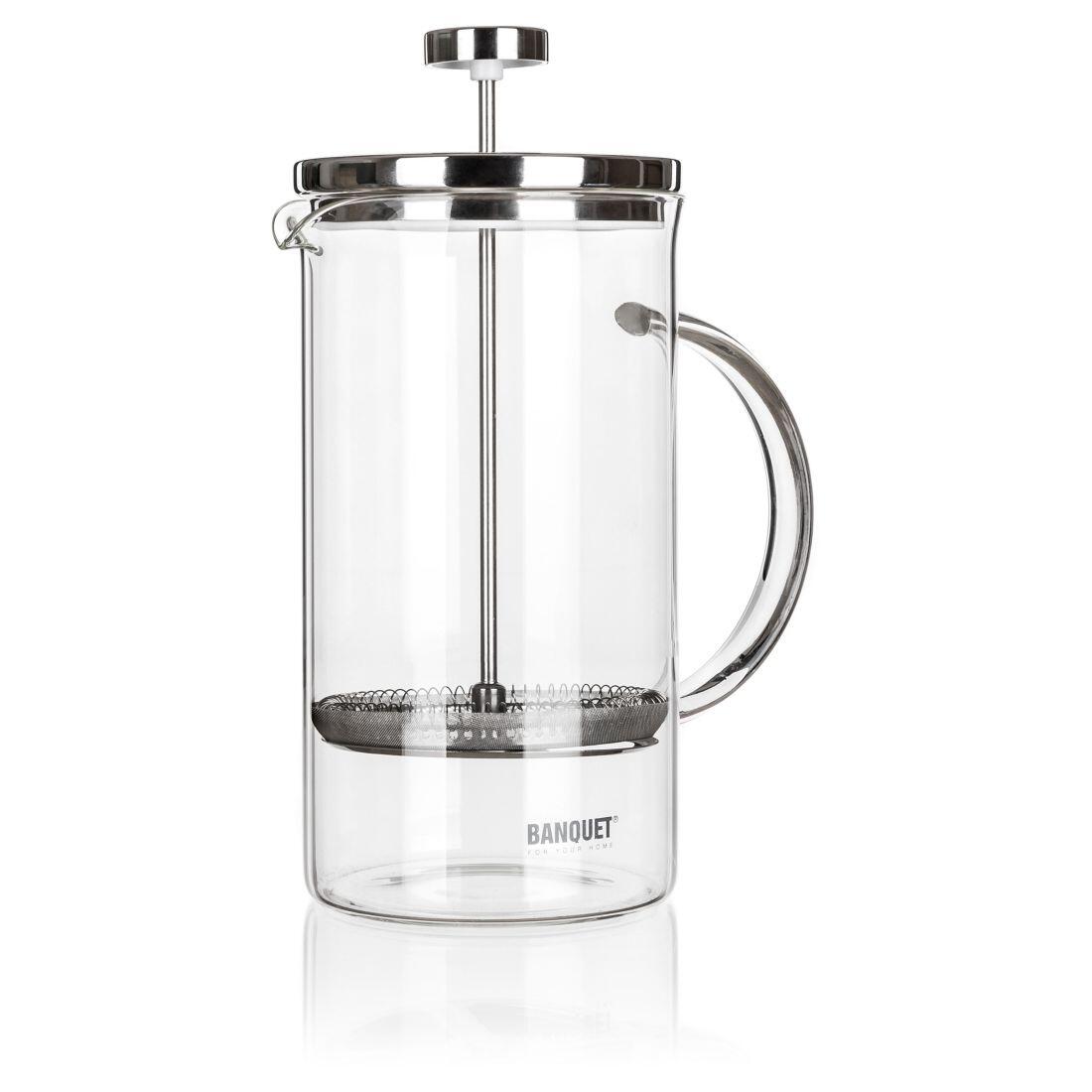konvice na kávu CONNIE 1l sklo+nerez 0.5 Kg MTA MAXMIX Sklad14 325214