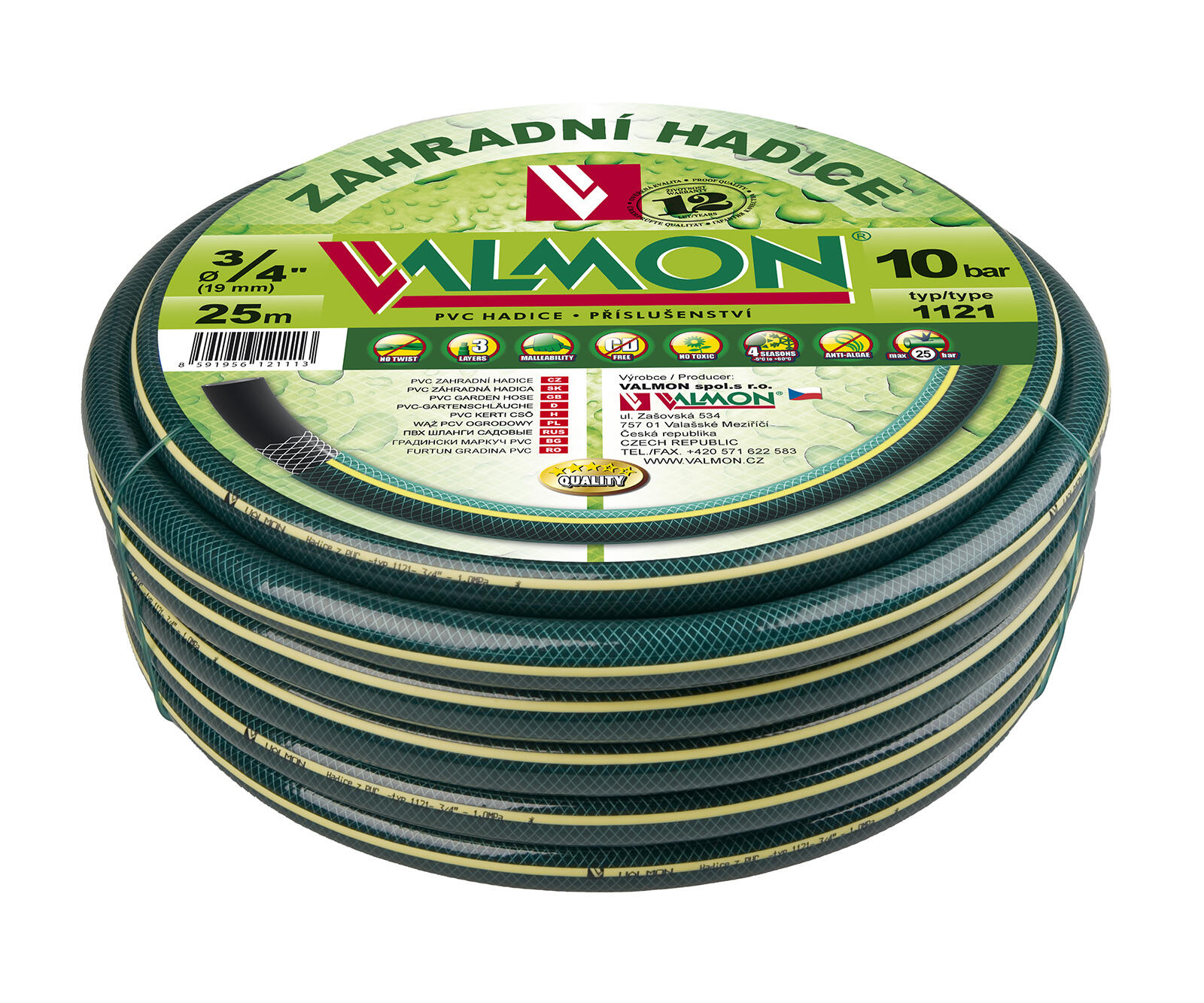 hadice 1121 3/4" (19.0/26.0) (25m), neprůhledná ZE 7.25 Kg MTA MAXMIX Sklad14 486011