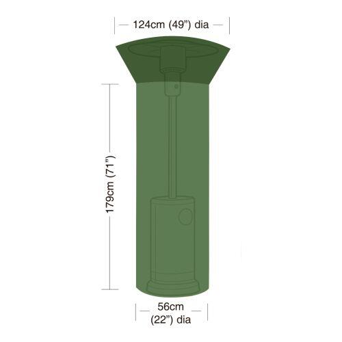 plachta krycí na zahradní topidlo pr.124/56cm, v.179cm, PE 90g/m2 0.59 Kg MTA MAXMIX Sklad14 791823