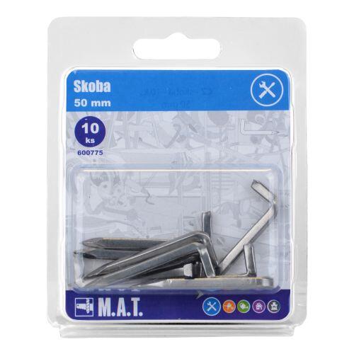 skoba 50mm lesk              (10ks) 0.08 Kg MTA MAXMIX Sklad14 600775