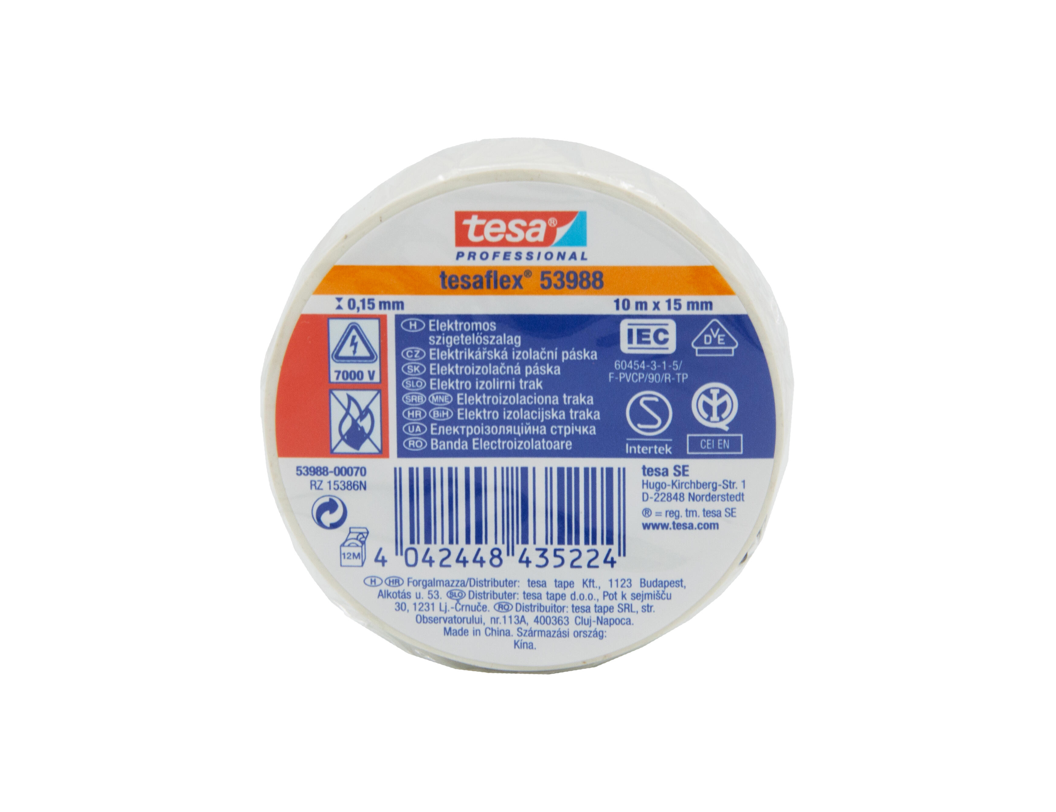 páska elektr. 15mmx10m BÍ  TESA 0.03 Kg MTA MAXMIX Sklad14 499125