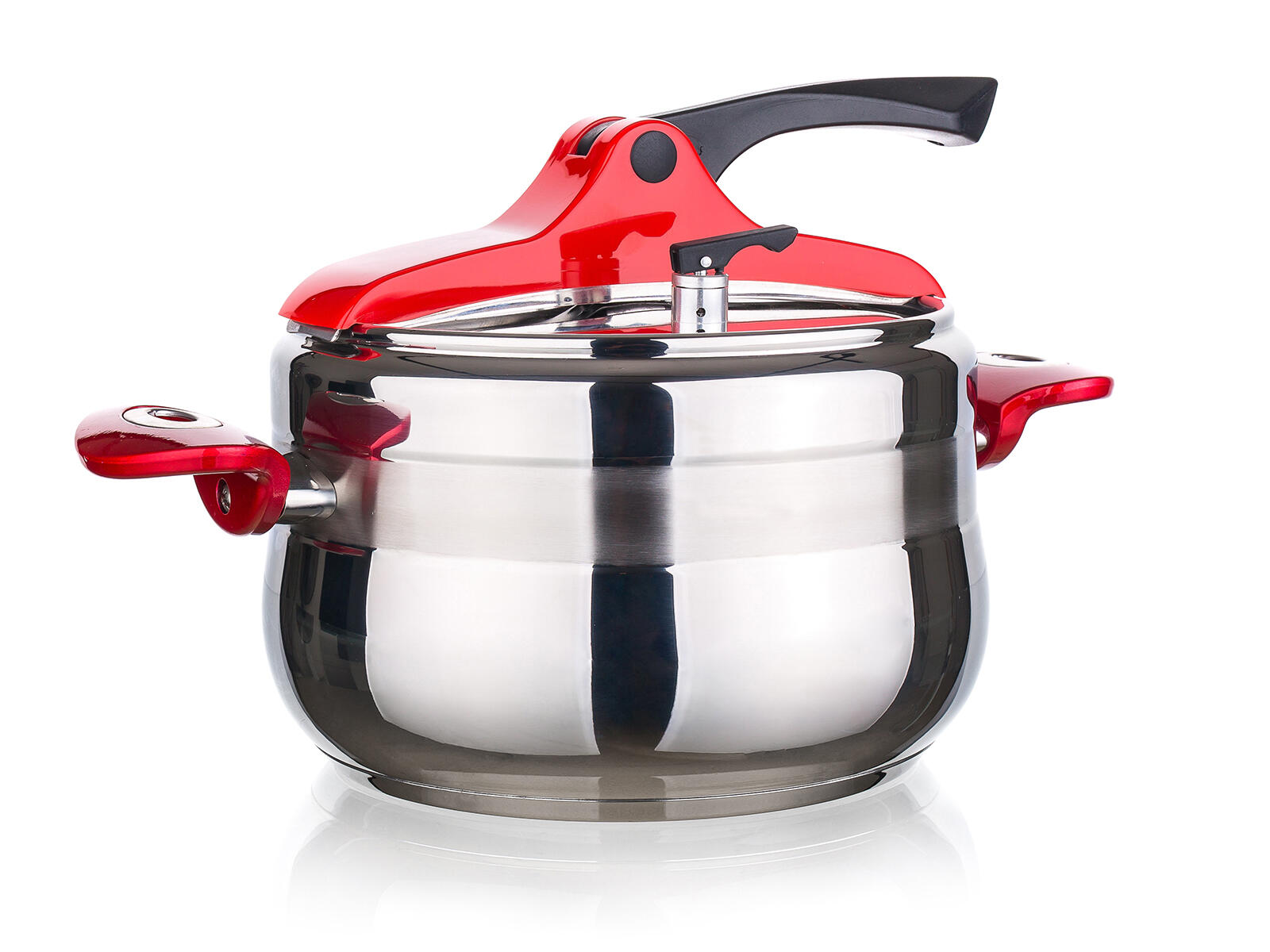 hrnec tlakový 5l GRANDE Red nerez