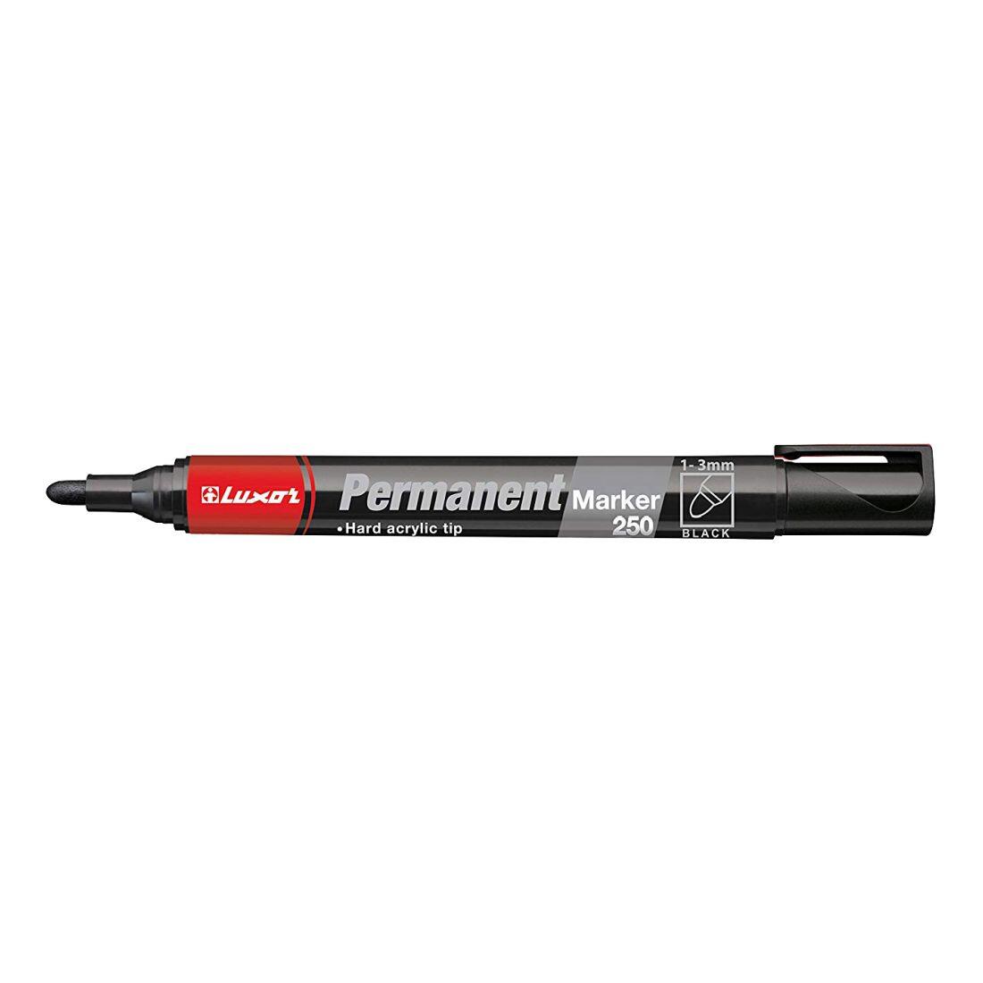 popisovač LUXOR permanent.250 ČER kulatý hrot 1-3mm 0.01 Kg MTA MAXMIX Sklad14 310451 8901069219360