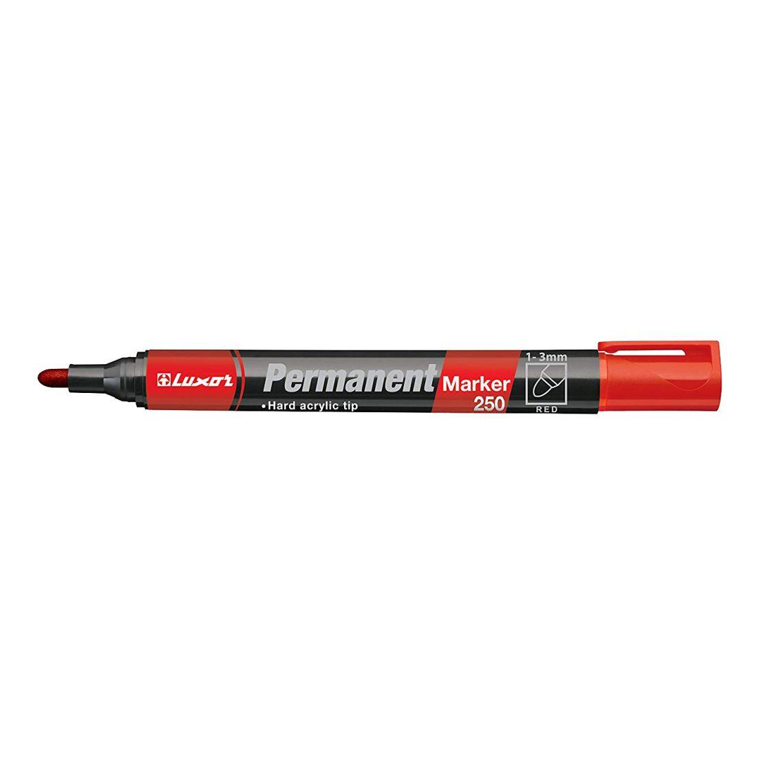 popisovač LUXOR permanent.250 ČRV kulatý hrot 2-3mm 0.01 Kg MTA MAXMIX Sklad14 310455