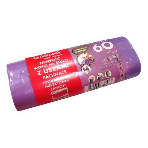 pytle na odpadky s uchy 60l (18ks) 60x72cm s aroma LEVANDULE 10µ 0.19 Kg MTA MAXMIX Sklad14 281536