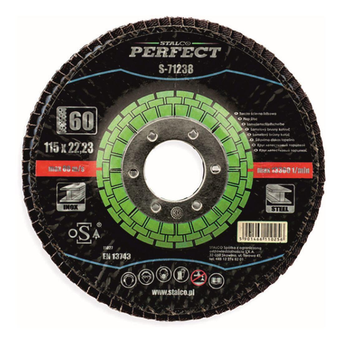kotouč lamelový 125x22,23mm zr. 40 zirkonový STALCO 0.09 Kg MTA MAXMIX Sklad14 673251