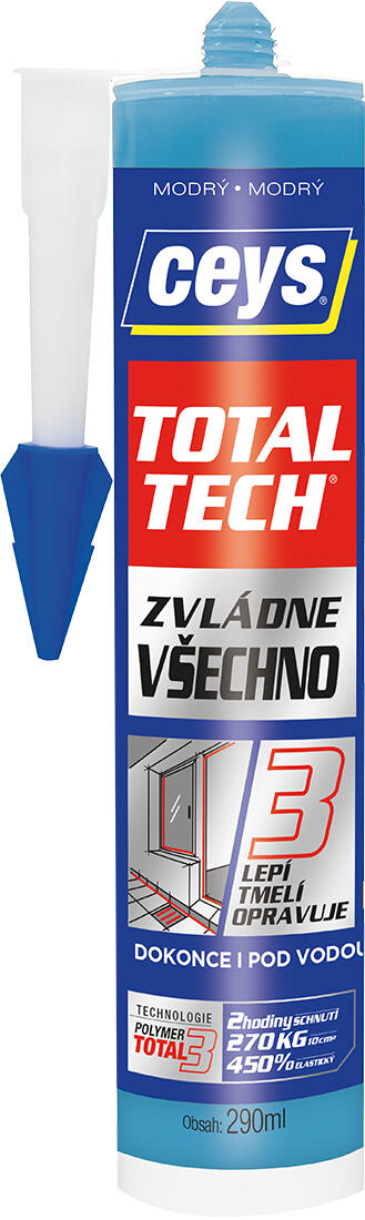 lepidlo univerzální a tmel 290ml TOTAL TECH MO CEYS 0.51 Kg MTA MAXMIX Sklad14 505420