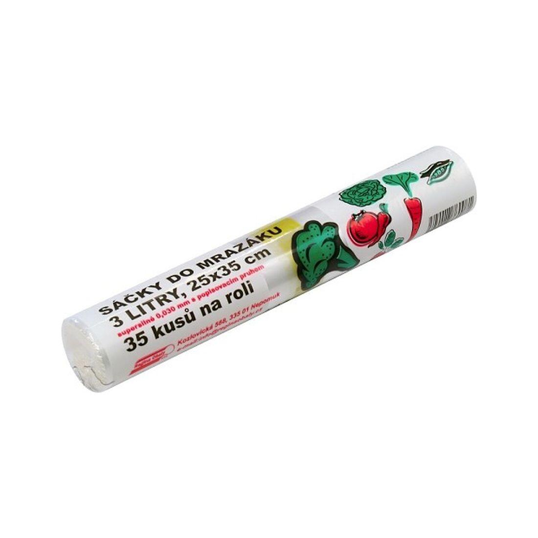 sáček do mrazničky s popis. pruhem 3l  (35ks)  silný 0.17 Kg MTA MAXMIX Sklad14 281563
