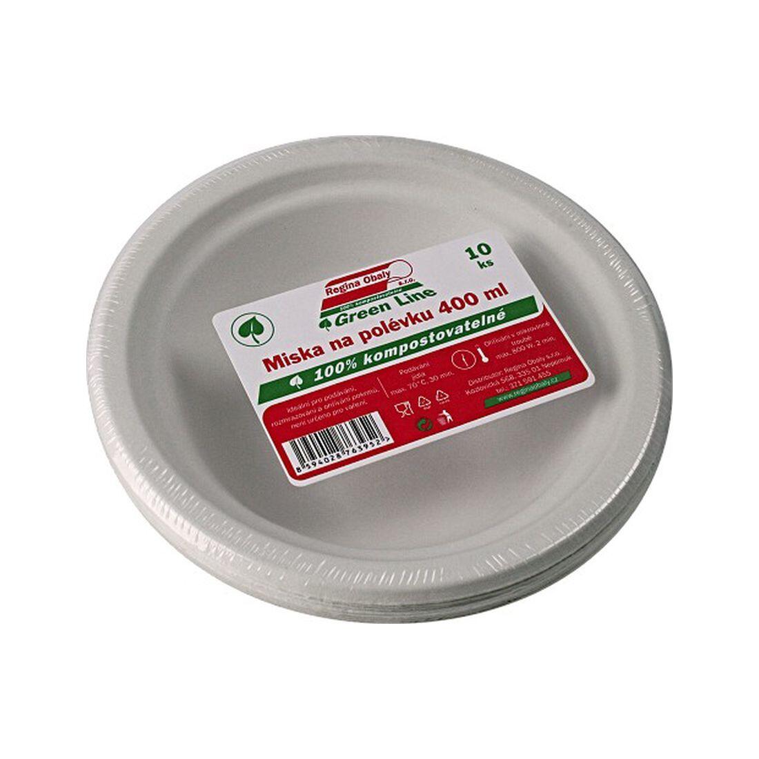 miska polévková buničina 400ml (10ks) jednorázová