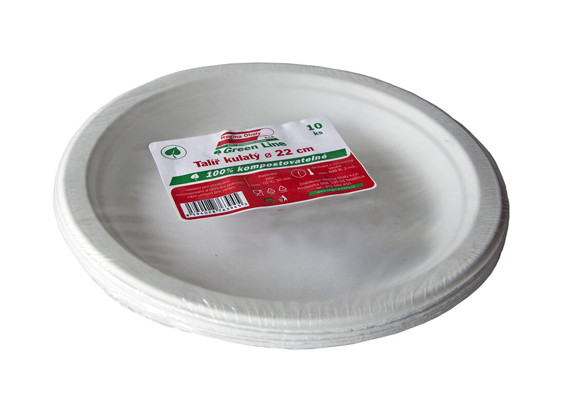 talíř mělký buničina 22cm (10ks) jednorázový 0.14 Kg MTA MAXMIX Sklad14 281586 8594028763945