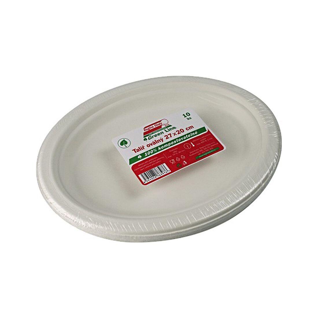 talíř oválný buničina 26x19cm (10ks) jednorázový 0.17 Kg MTA MAXMIX Sklad14 281587 8594028763976