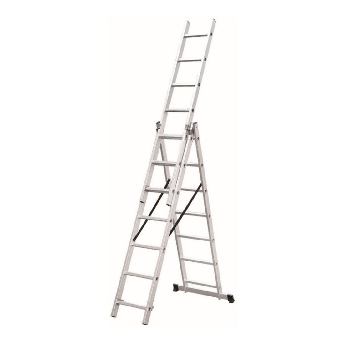 žebřík Al un. 3d. 9př. 5,93m nosnost 150kg 13.5 Kg MTA MAXMIX Sklad14 792621