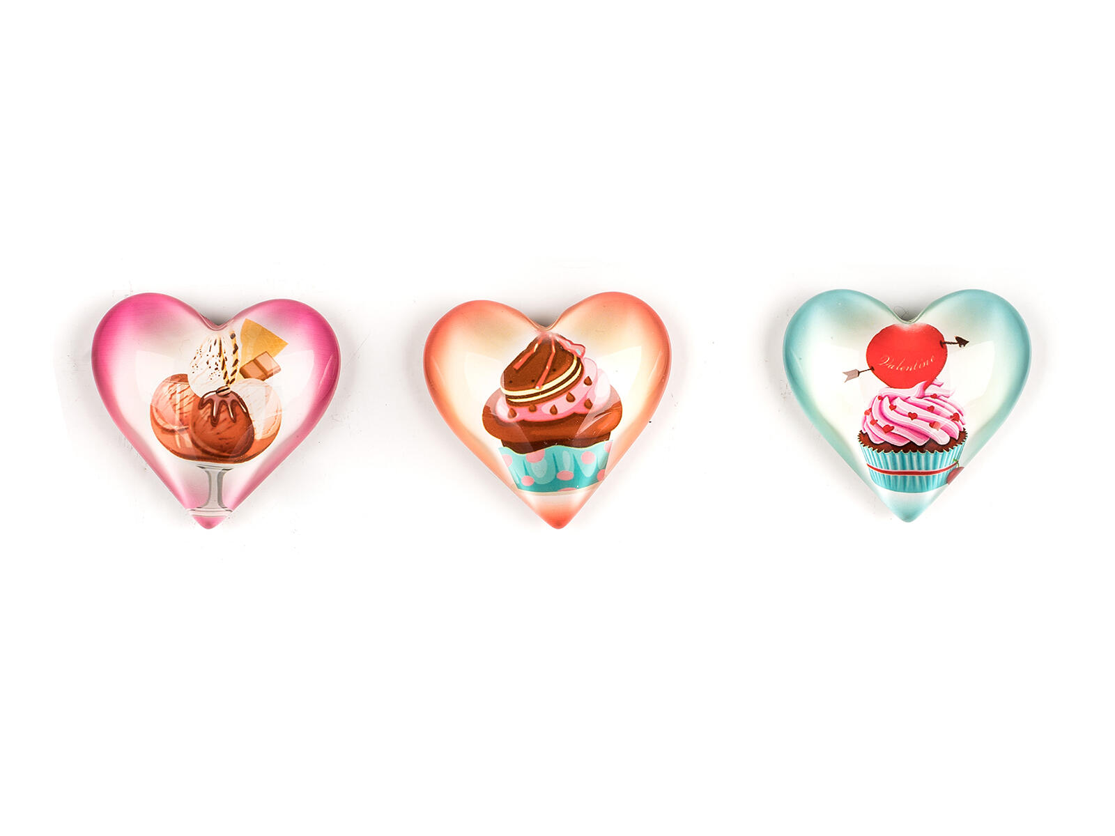 magnetky HEARTS (3ks) mix dekorů 0.06 Kg MTA MAXMIX Sklad14 369707 8591022500934