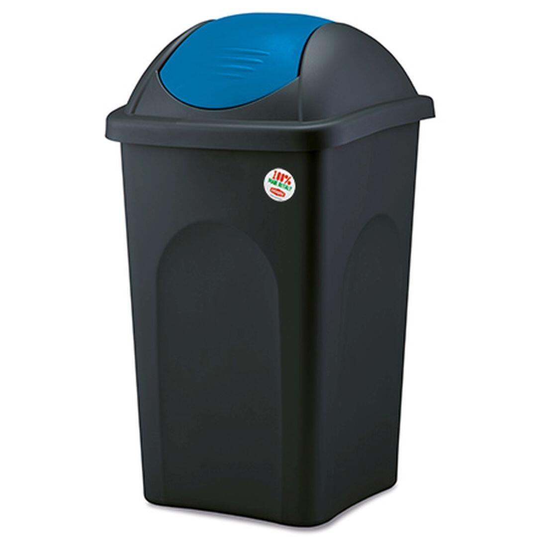 koš odp.výklop.MULTIPAT 60l čtverc.ČER/MO víko PH 1.62 Kg MTA MAXMIX Sklad14 249108