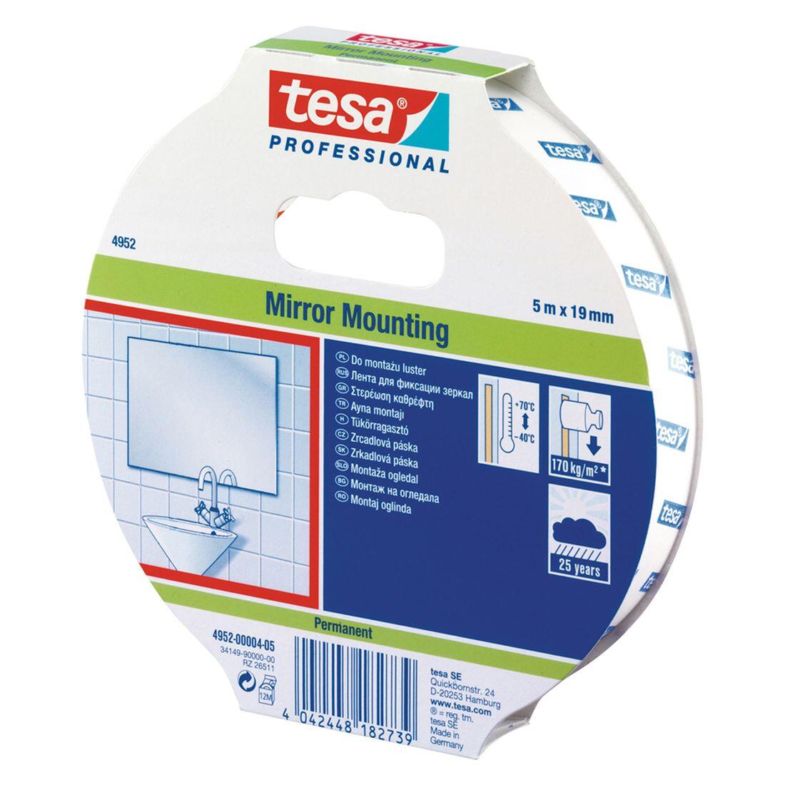 páska oboustr. 19mmx 5m pěnová, na zrcadla TESA 0.05 Kg MTA MAXMIX Sklad14 499358