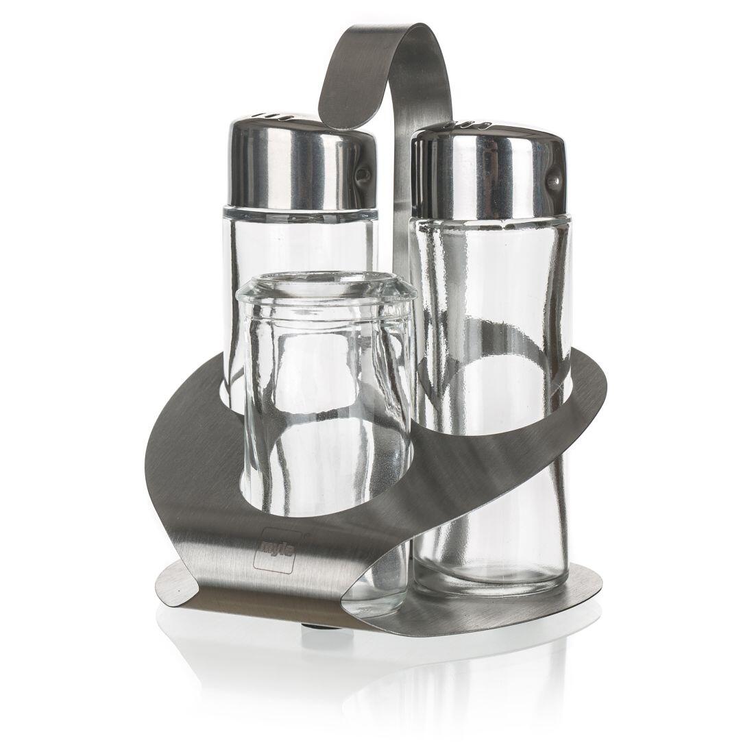 slánka a pepřenka  35ml + nádobka na párátka se stojánkem nerez 0.31 Kg MTA MAXMIX Sklad14 369807