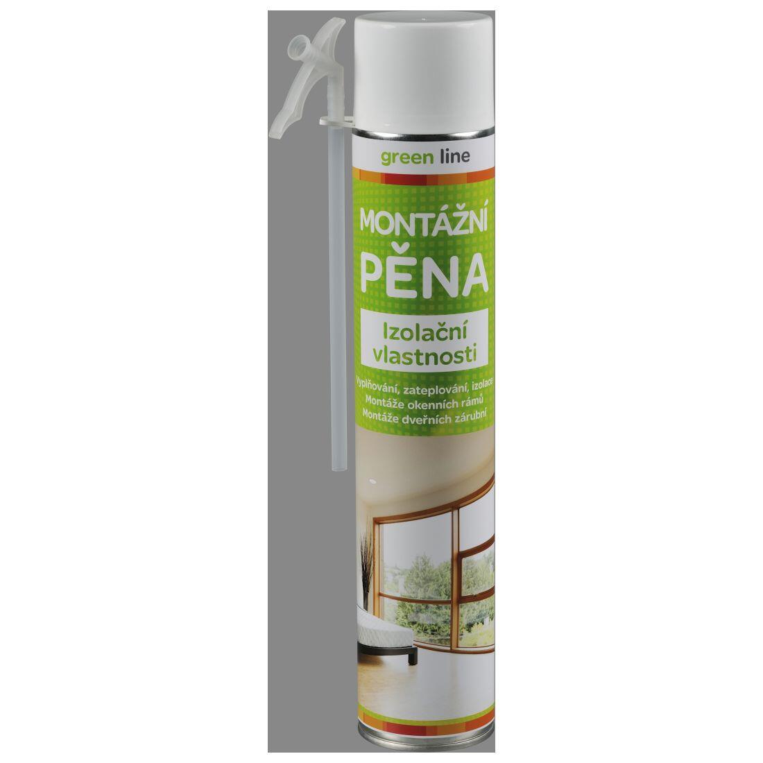 pěna montážní 750ml trubičková GREEN LINE 0.85 Kg MTA MAXMIX Sklad14 442244