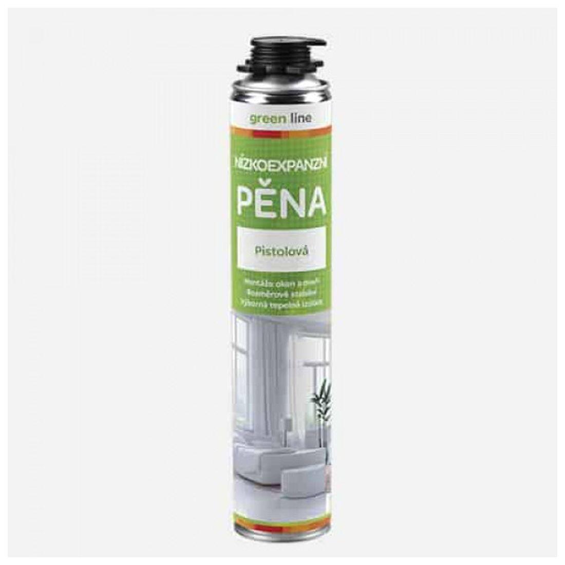 pěna montážní 750ml nízkoexpanzní pistolová GREEN LINE 0.87 Kg MTA MAXMIX Sklad14 442278