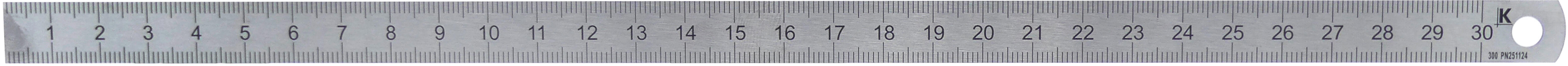 měřítko ocel.  300mm INOX KMITEX slabší 0.02 Kg MTA MAXMIX Sklad14 457031