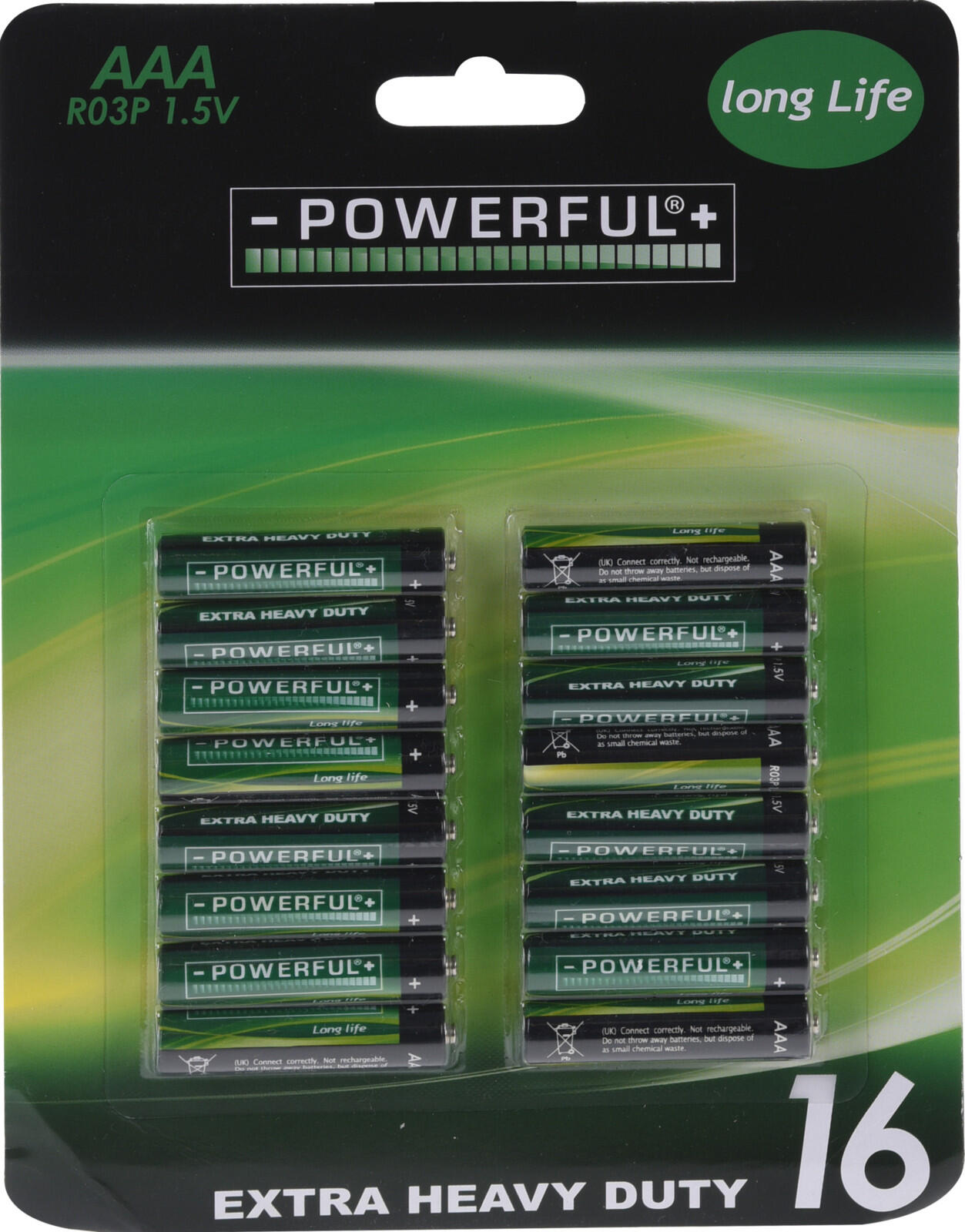 baterie EXTRA HEAVY DUTY AAA (16ks) 0.1 Kg MTA MAXMIX Sklad14 386331