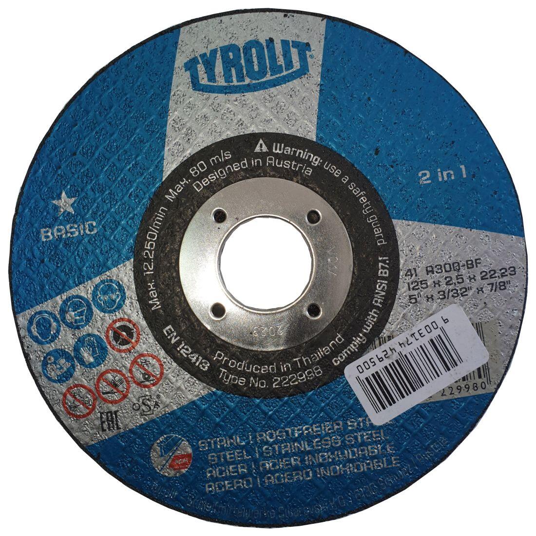kotouč řez.na ocel 125x2,5x22,2mm 0.12 Kg MTA MAXMIX Sklad14 548813