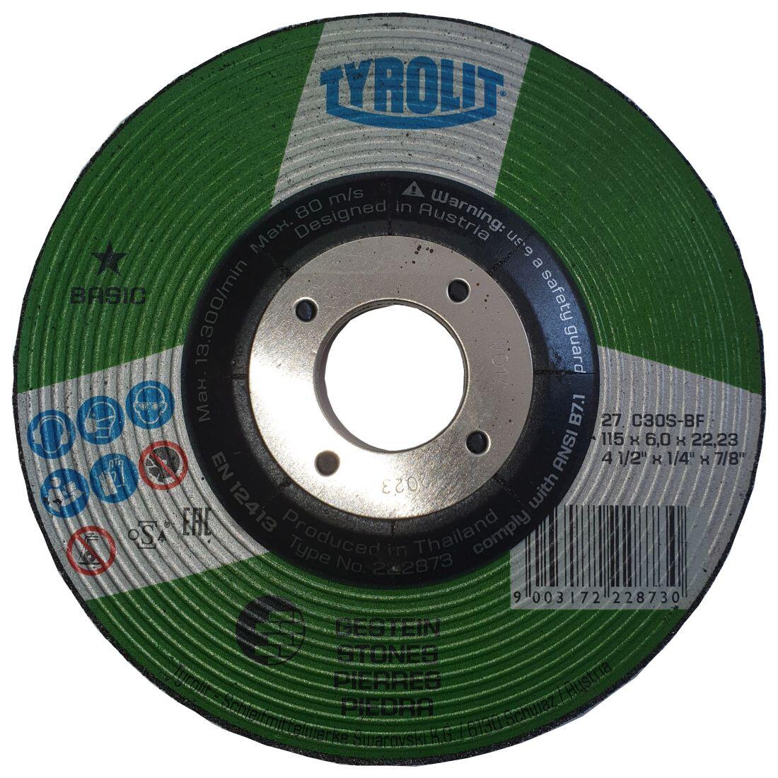 kotouč brus.na litinu,kámen 115x6x22,2mm 0.16 Kg MTA MAXMIX Sklad14 548821