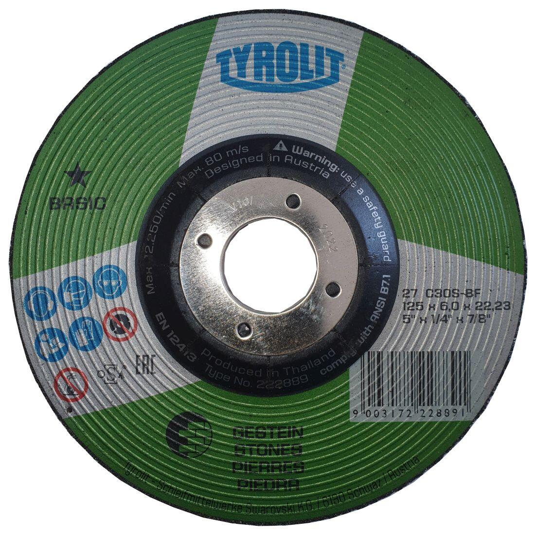 kotouč brus.na litinu,kámen 125x6x22,2mm 0.19 Kg MTA MAXMIX Sklad14 548823