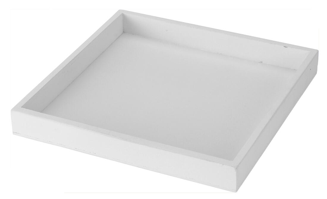 podnos dekorační 25x25x3cm dřevěný BÍ 0.28 Kg MTA MAXMIX Sklad14 386540