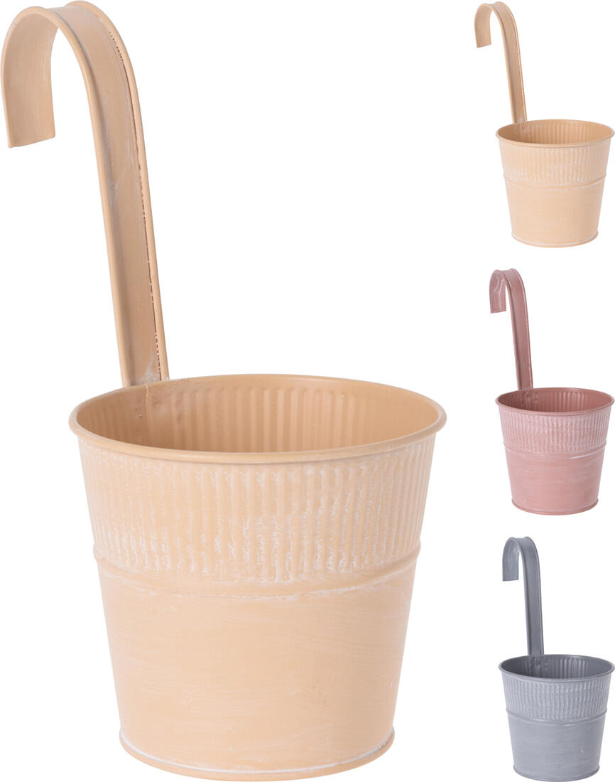 květináč dekorační 12,5cm závěsný, kov mix barev 0.12 Kg MTA MAXMIX Sklad14 386647