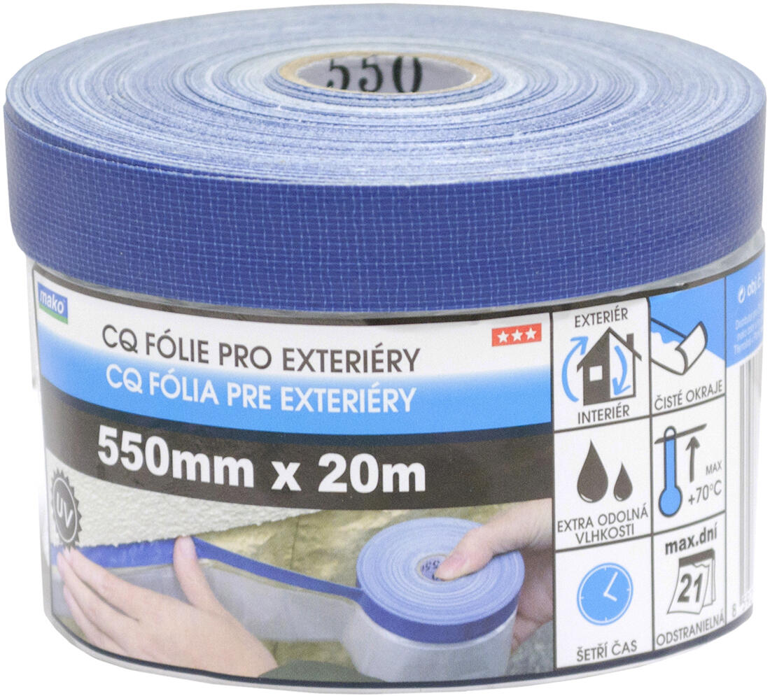 páska krycí exteriérová  55cmx20m samolepicí se zakrývací folií 0.17 Kg MTA MAXMIX Sklad14 825580