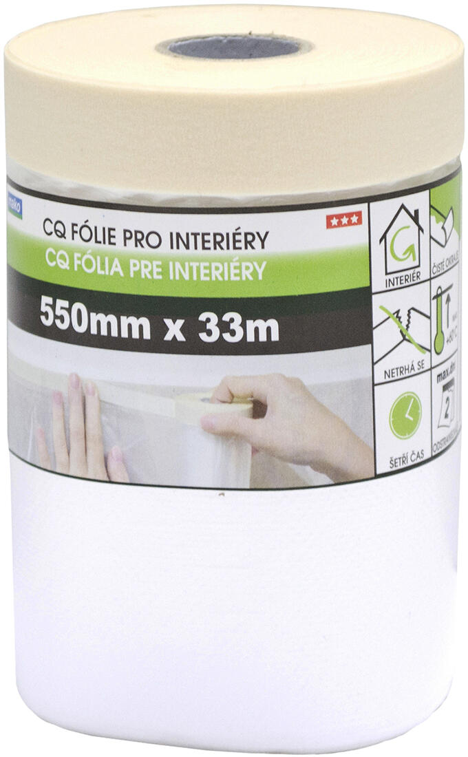 páska krycí interiérová  55cmx33m samolepicí se zakrývací folií 0.18 Kg MTA MAXMIX Sklad14 825585