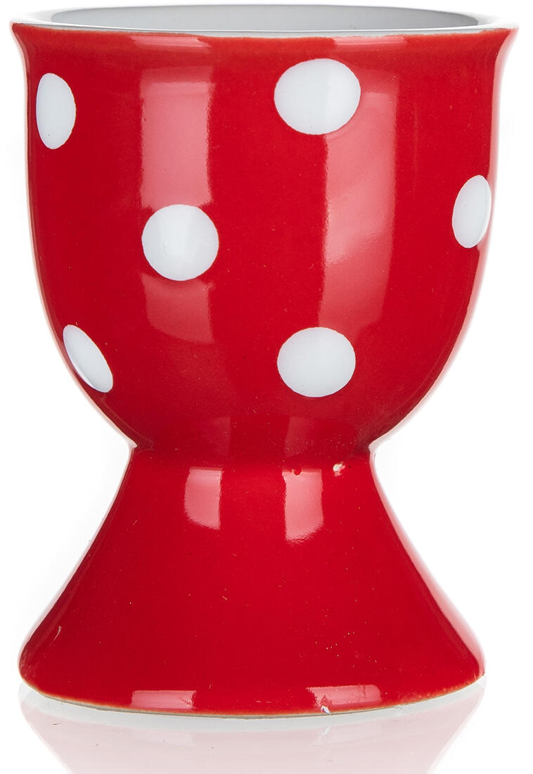 kalíšek na vajíčko 7cm puntíky ČRV keramický 0.1 Kg MTA MAXMIX Sklad14 369957