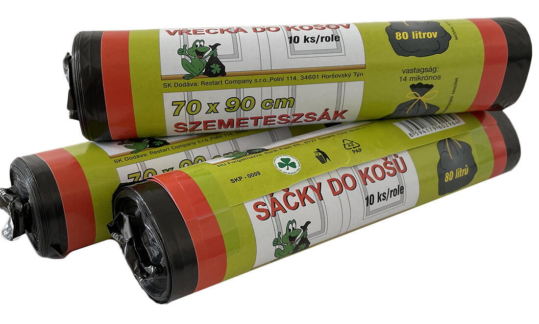 pytle na odpadky  80l (10ks) 70x90cm ČER 14µ 0.15 Kg MTA MAXMIX Sklad14 829202