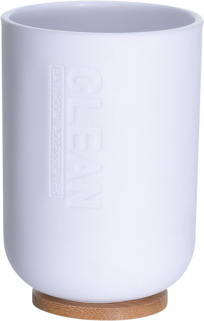 kelímek koupelnový pr.7x11cm, 300ml, PH BÍ/bambus 0.07 Kg MTA MAXMIX Sklad14 386673