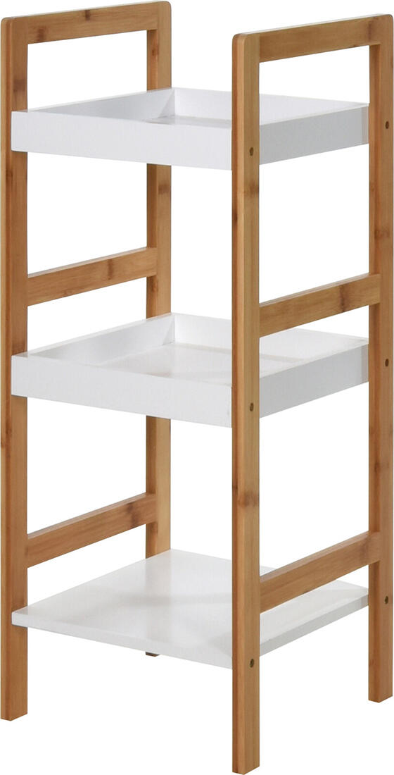 regál 30x30x72cm, 3 police, MDF BÍ/bambus 3.31 Kg MTA MAXMIX Sklad14 386684